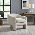 Bronte Boucle Curved Accent Chair from Roseland Furniture