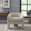 Bronte Boucle Curved Accent Chair from Roseland Furniture