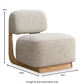 Altair Faux Linen Accent Chair from Roseland Furniture