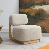 Altair Faux Linen Accent Chair from Roseland Furniture