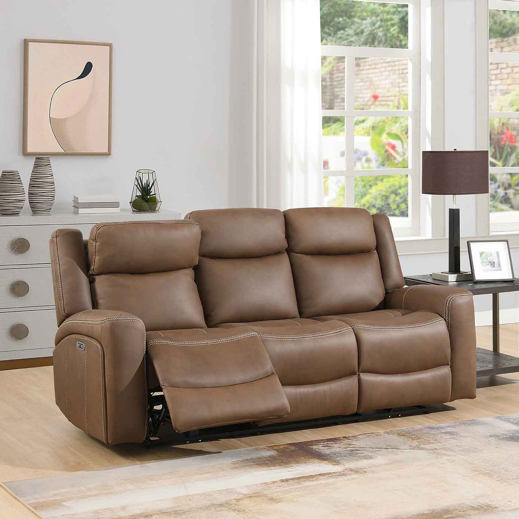 Lambeth 3 Seater Power Recliner Sofa Angle1 from Roseland Furniture