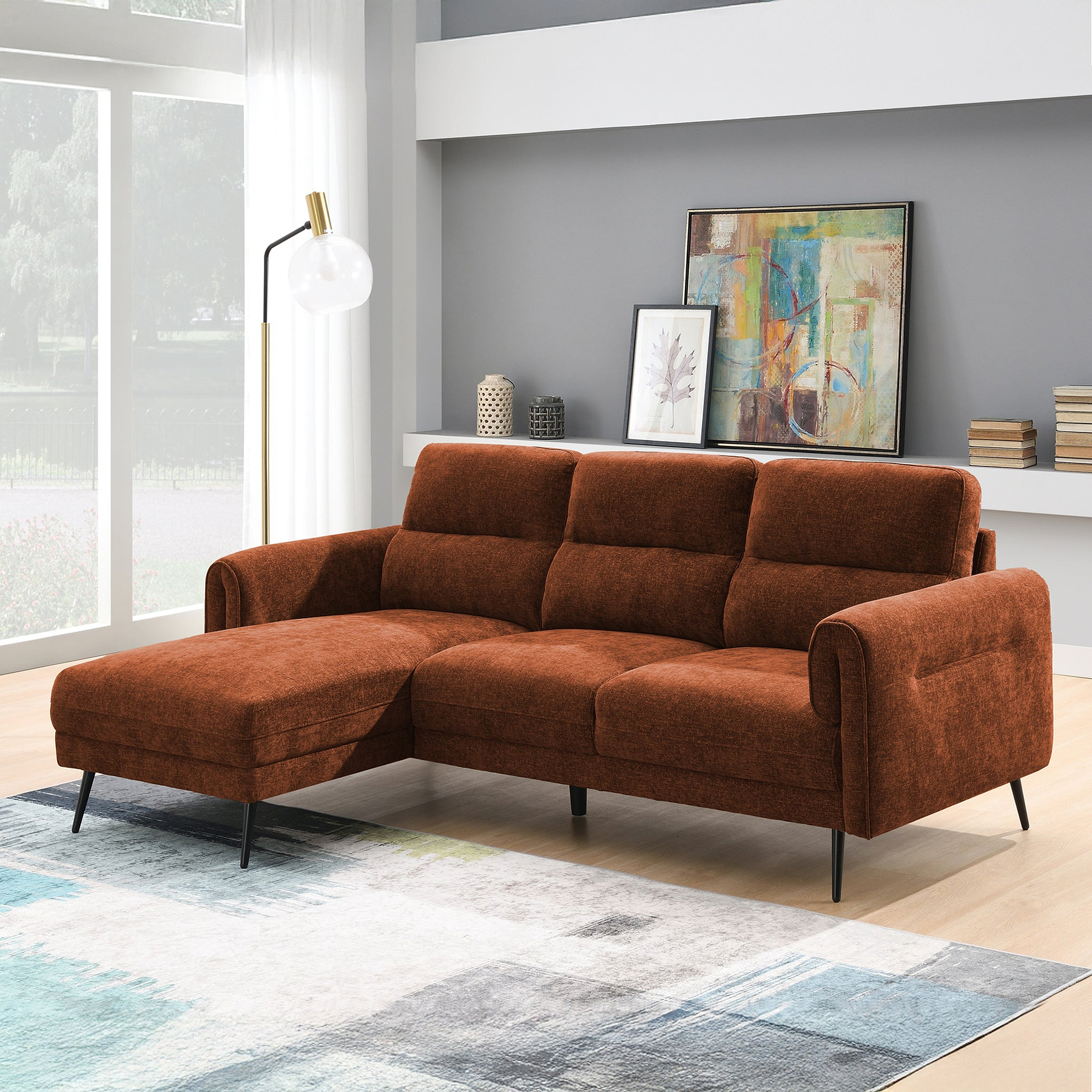 Lindell Chaise Sofa LH Facing from Roseland Furniture