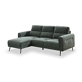 Lindell Chaise Sofa LH Facing Moss Angle1 from Roseland Furniture