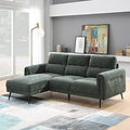 Lindell Chaise Sofa LH Facing Moss Angle1 from Roseland Furniture