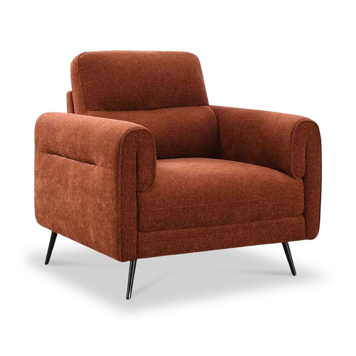 Lindell Armchair Rust Angle1 from Roseland Furniture