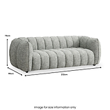 Arcot 3 Seater Sofa Moss Angle1 from Roseland Furniture