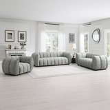 Arcot 3 Seater Sofa Moss Angle1 from Roseland Furniture
