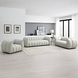 Arcot 3 Seater Pale Green Angle1 from Roseland Furniture