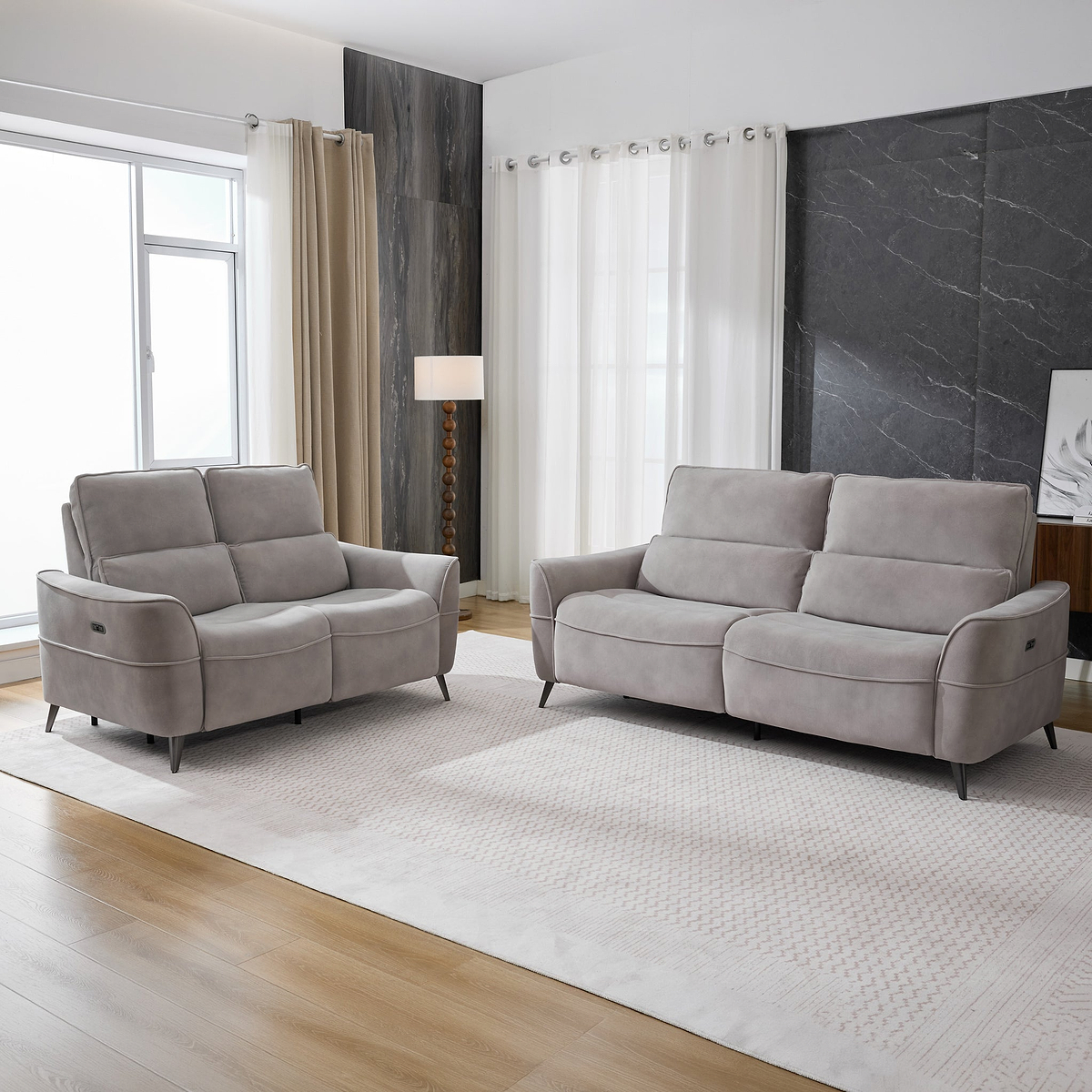 Belgrave 2 Seater Power Recliner Sofa Size1 from Roseland Furniture