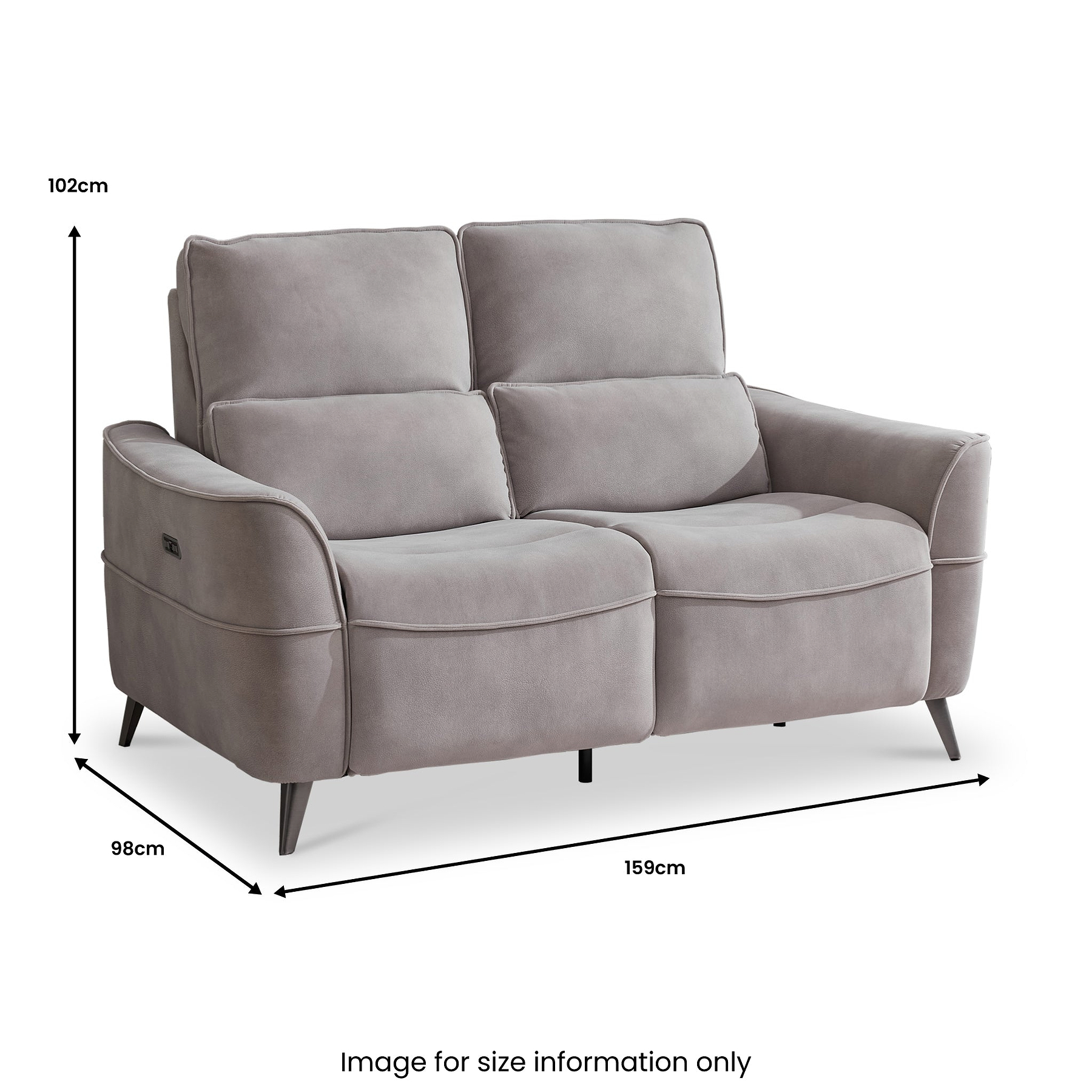 Belgrave 2 Seater Power Recliner Sofa Size1 from Roseland Furniture