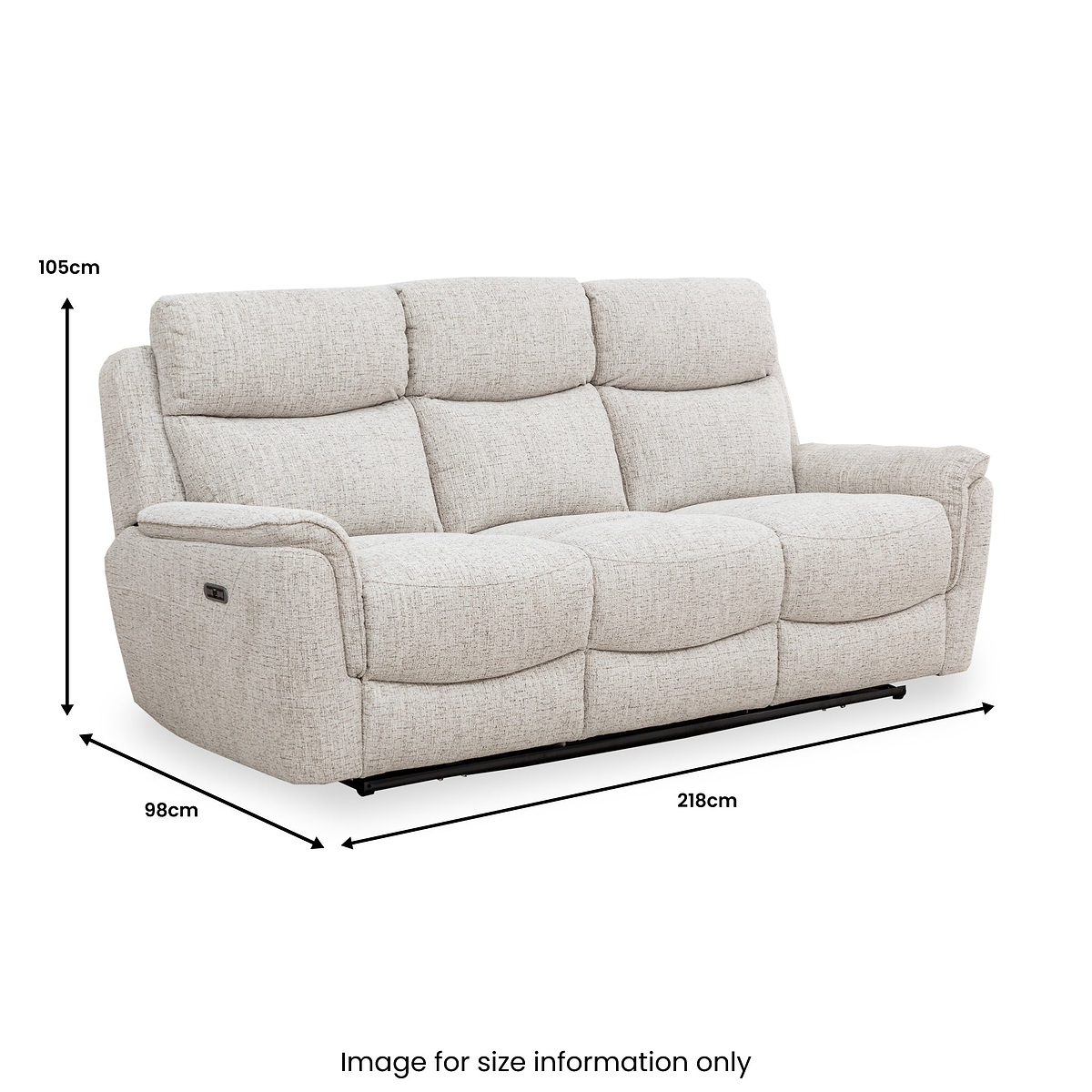 Adrenne Power Recliner 3 Seater Sofa from Roseland Furniture