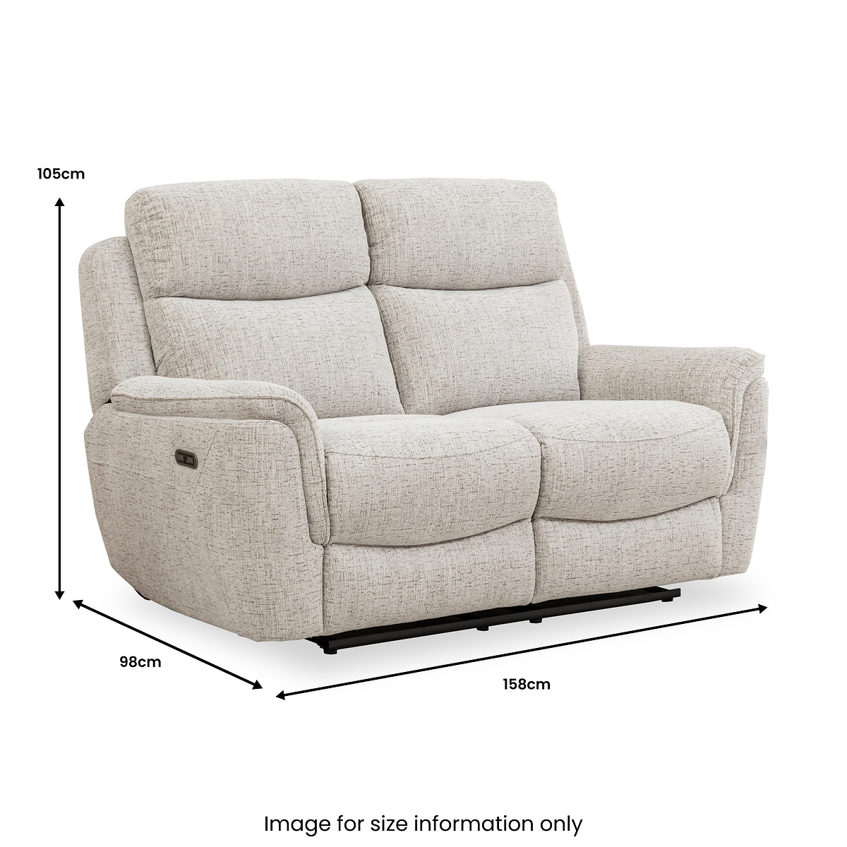 Adrenne Power Recliner 2 Seater Sofa Size1 from Roseland Furniture