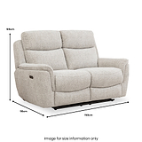 Adrenne Power Recliner 2 Seater Sofa Size1 from Roseland Furniture