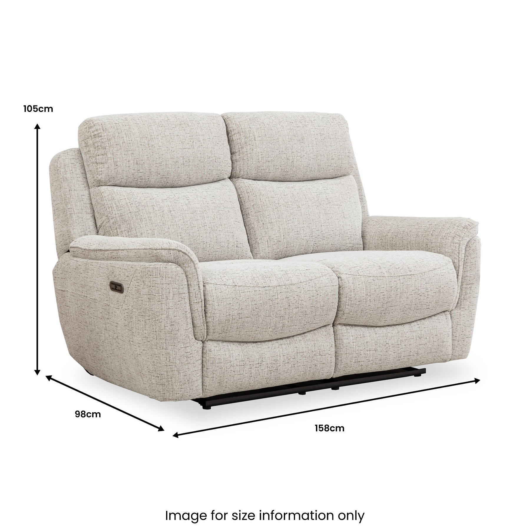 Adrenne Power Recliner 2 Seater Sofa Size1 from Roseland Furniture