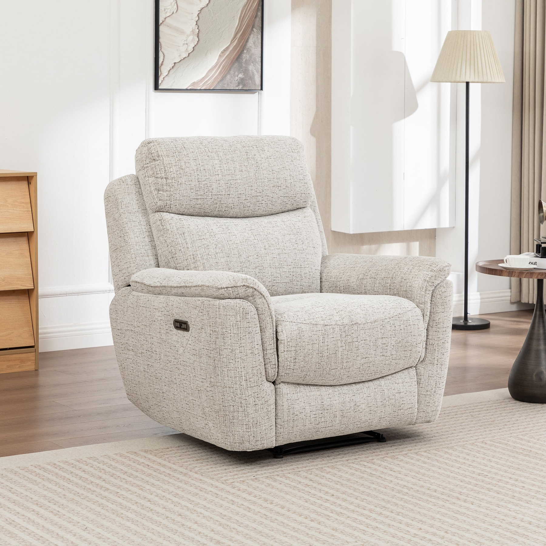 Adrenne Power Recliner Armchair Angle1 from Roseland Furniture