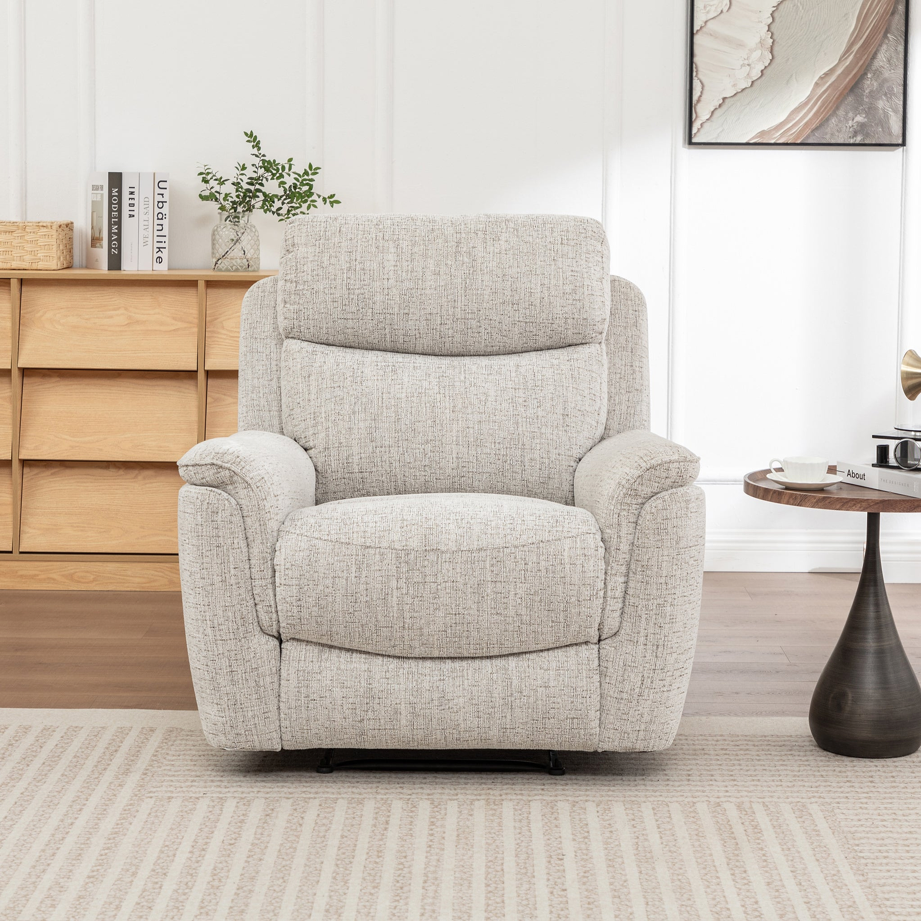 Adrenne Power Recliner Armchair Angle1 from Roseland Furniture