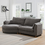 Avier Chaise Sofa LHF Stone Angle1 from Roseland Furniture