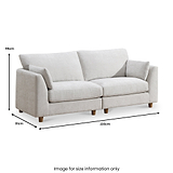 Avier 3 Seater Sofa Pearl Size1 from Roseland Furniture