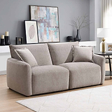 Novelle 3 Seater Sofa Stone Size1 from Roseland Furniture
