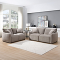 Novelle 3 Seater Sofa Stone Size1 from Roseland Furniture