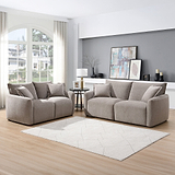 Novelle 3 Seater Sofa Stone Size1 from Roseland Furniture