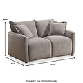 Novelle 2 Seater Sofa Stone Angle1 from Roseland Furniture
