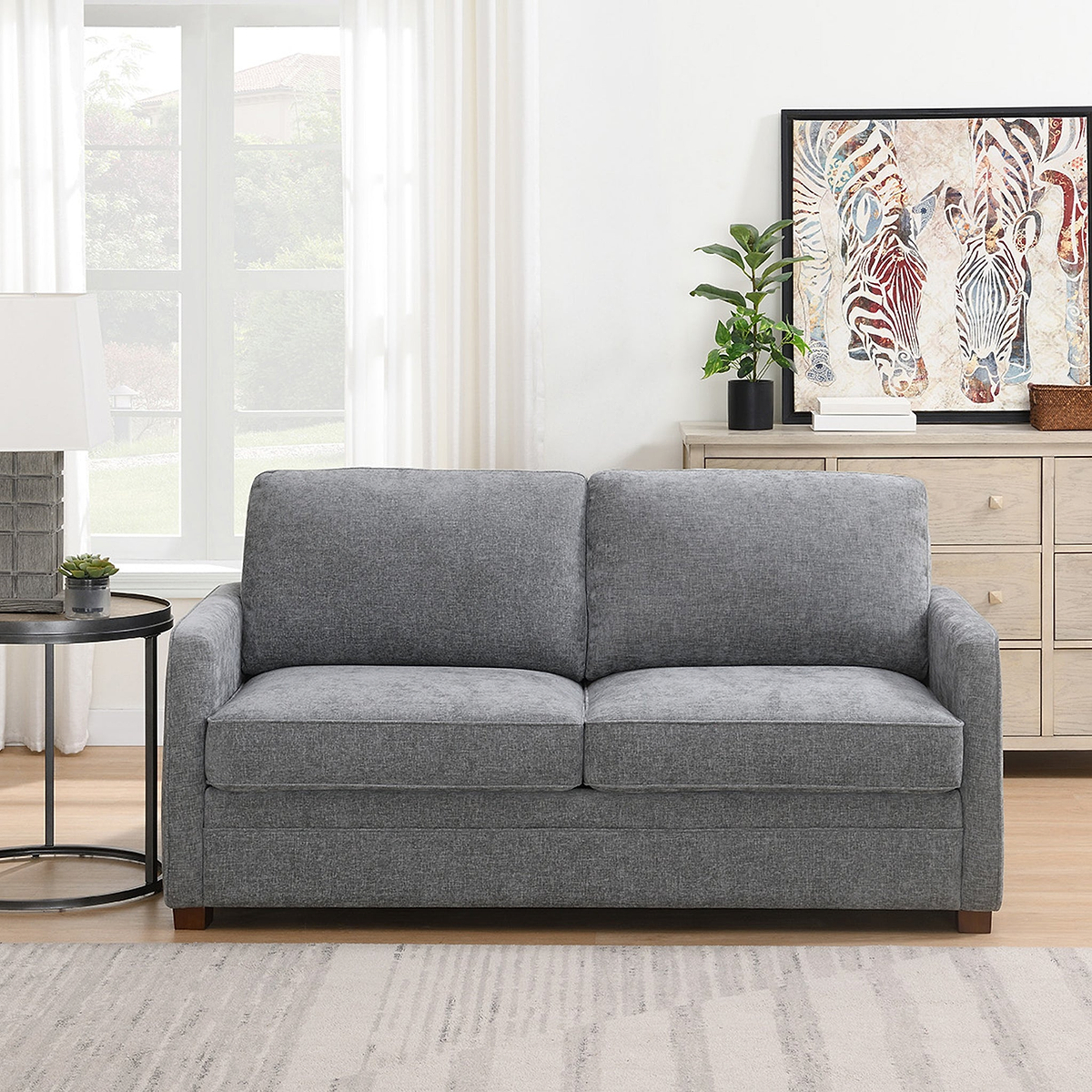 Denham 2 Seater Sofa Bed Grey from Roseland Furniture