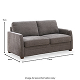 Denham 2 Seater Sofa Bed Stone Size1 from Roseland Furniture