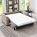 Lior 2 Seater Sofa Bed Stone Size1 from Roseland Furniture