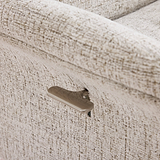 Marlowe Swivel Chair and Footstool Beige from Roseland Furniture