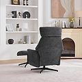 Marlowe Swivel Chair and Footstool Grey Size1 from Roseland Furniture