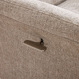 Marlowe Swivel Chair and Footstool Oatmeal Close1 from Roseland Furniture