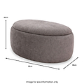 Kensal Storage Ottoman Large Stone Size1 from Roseland Furniture