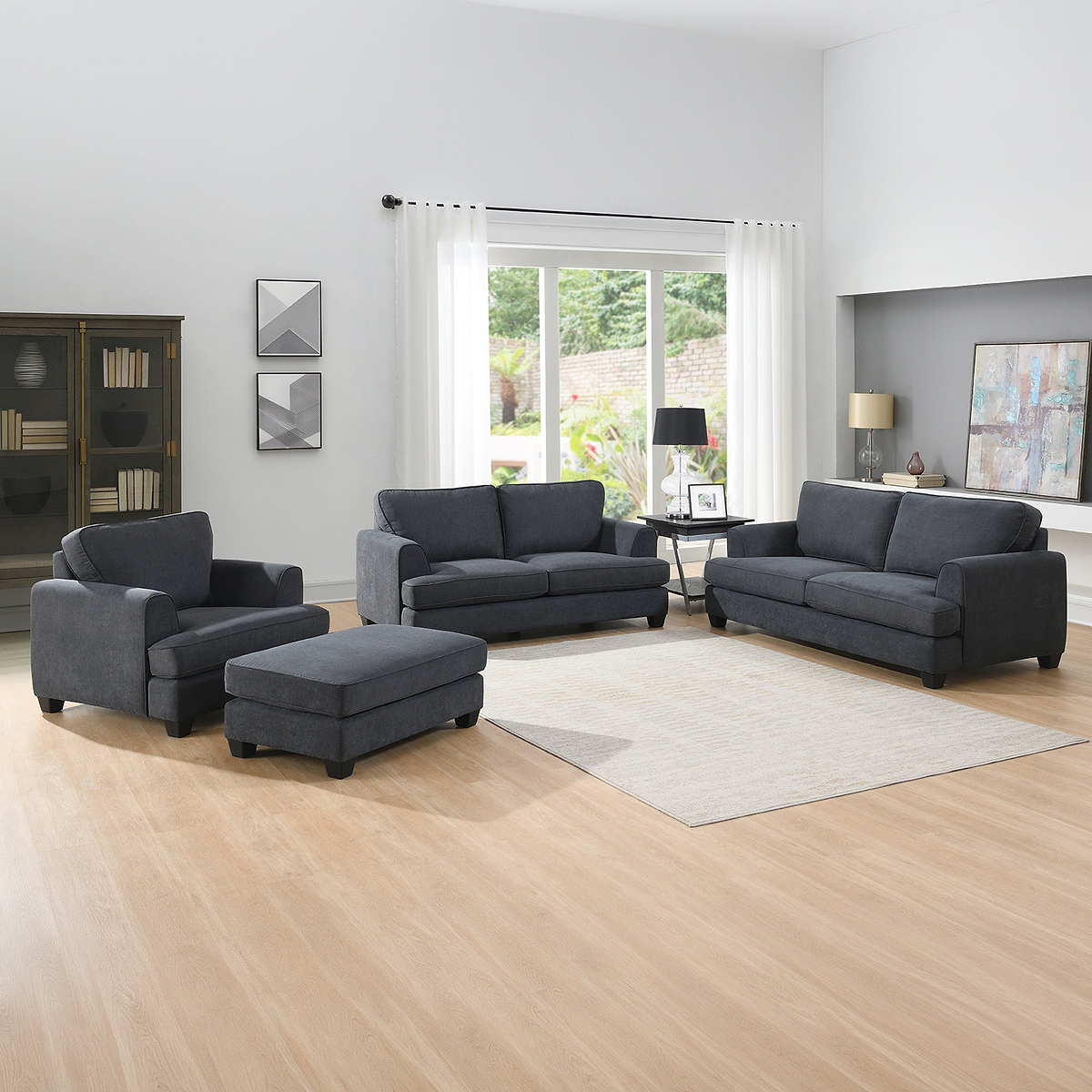 Hebden 2 Seater Sofa Graphite from Roseland Furniture