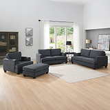 Hebden 2 Seater Sofa Graphite from Roseland Furniture