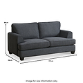 Hebden 2 Seater Sofa Graphite from Roseland Furniture