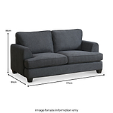 Hebden 2 Seater Sofa Graphite from Roseland Furniture