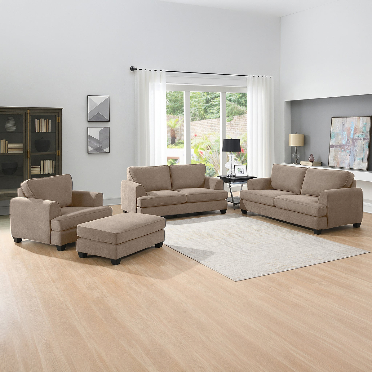 Hebden 2 Seater Sofa Taupe from Roseland Furniture