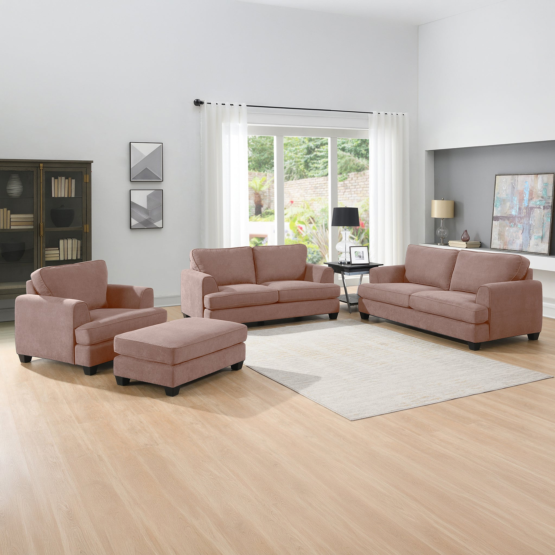 Hebden 2 Seater Sofa Flamingo from Roseland Furniture