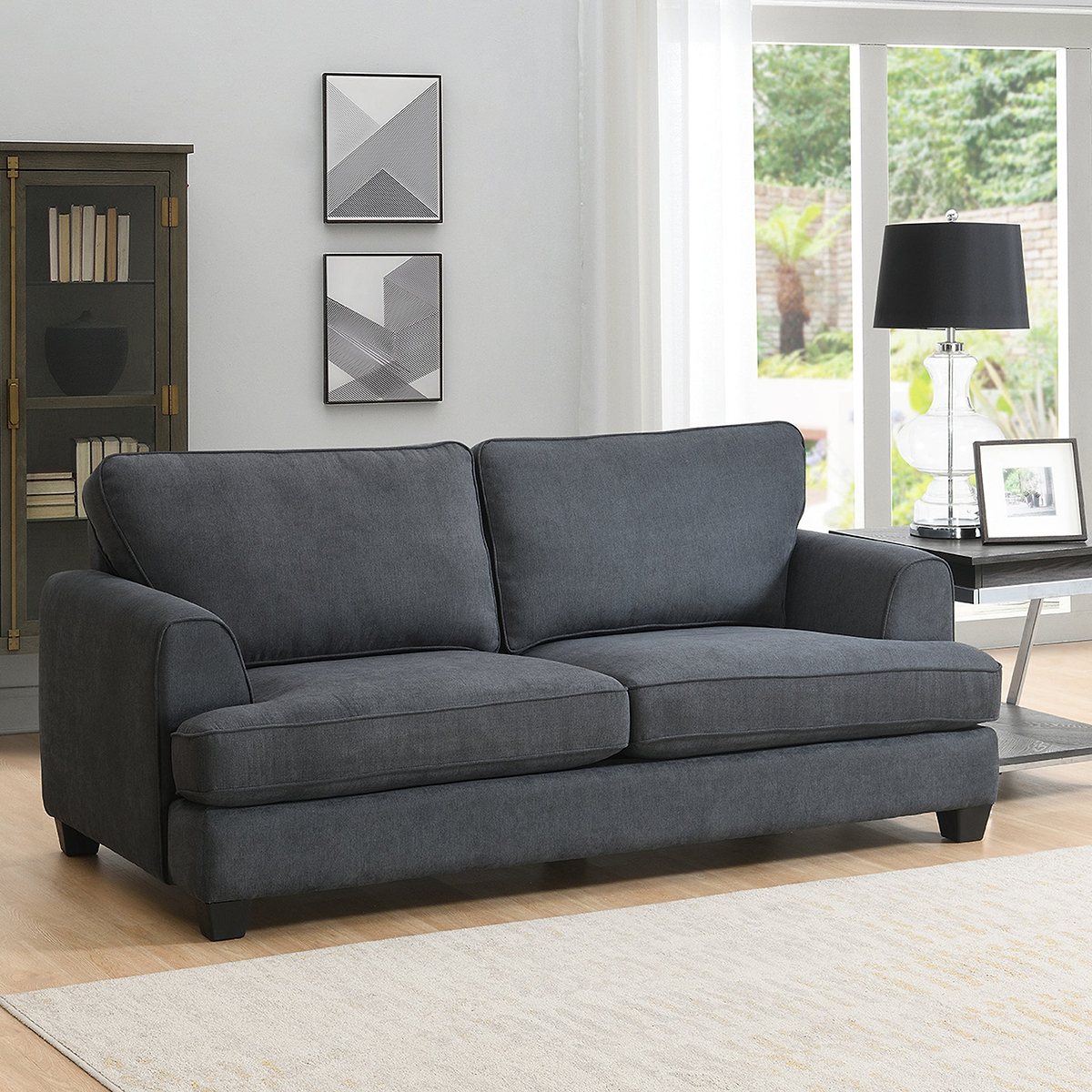 Hebden 3 Seater Sofa Graphite from Roseland Furniture