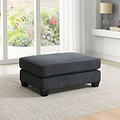 Hebden Footstool Graphite from Roseland Furniture