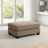 Hebden Footstool Taupe from Roseland Furniture