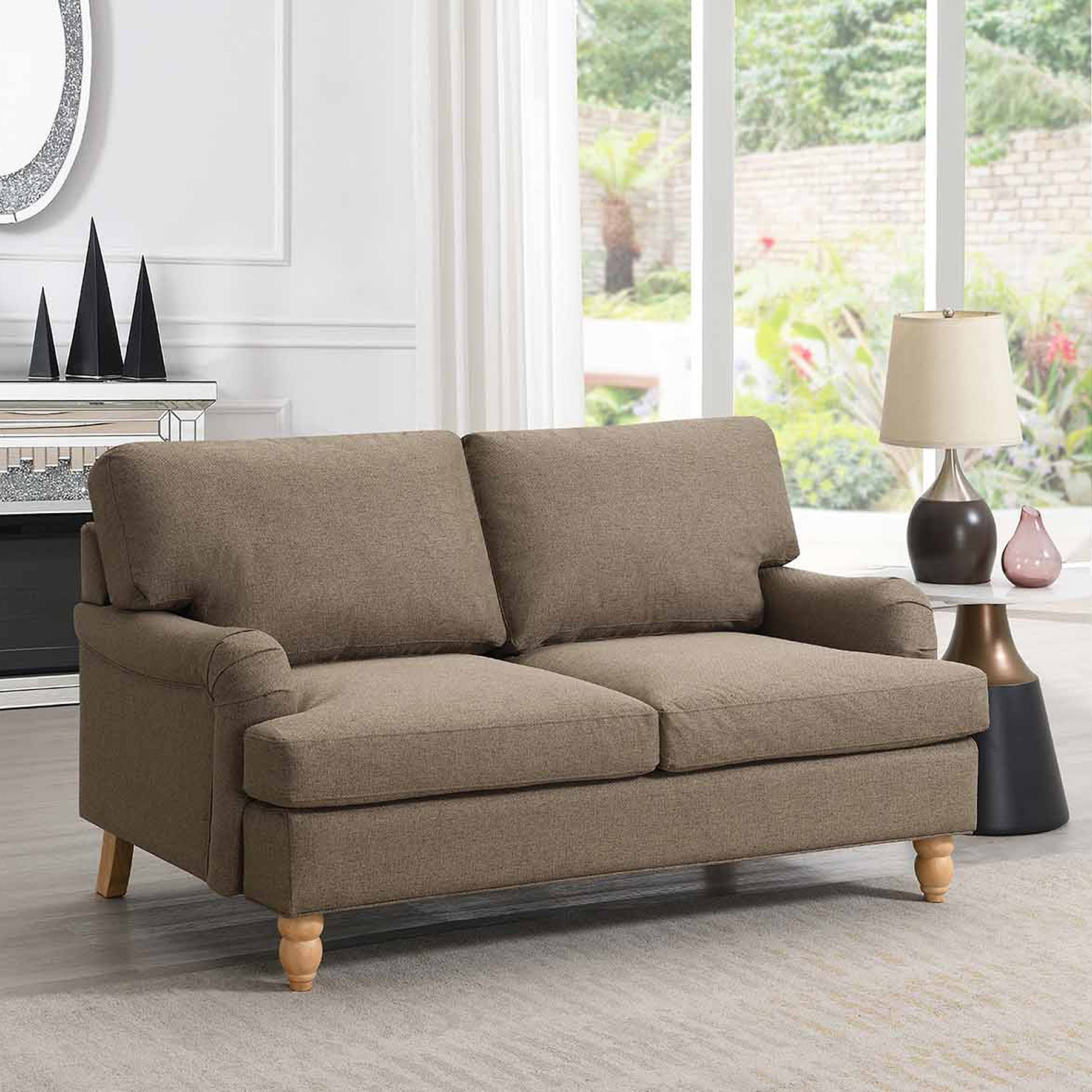 Ripon 2 Seater Sofa Taupe from Roseland Furniture