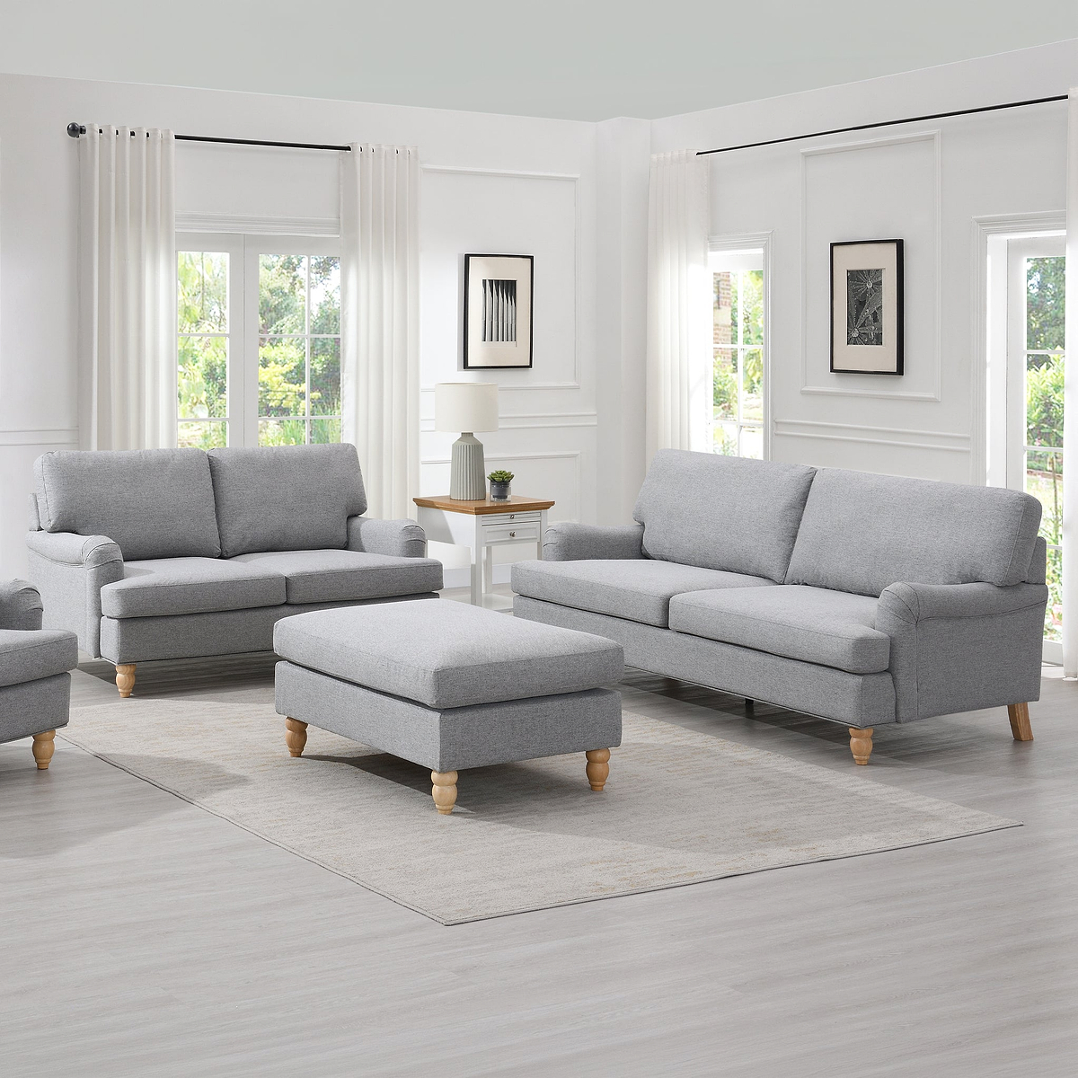 Ripon 2 Seater Sofa Ash from Roseland Furniture