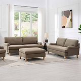 Ripon 3 Seater Sofa Taupe from Roseland Furniture