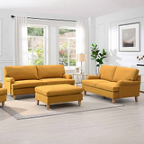 Ripon 3 Seater Sofa Mustard from Roseland Furniture