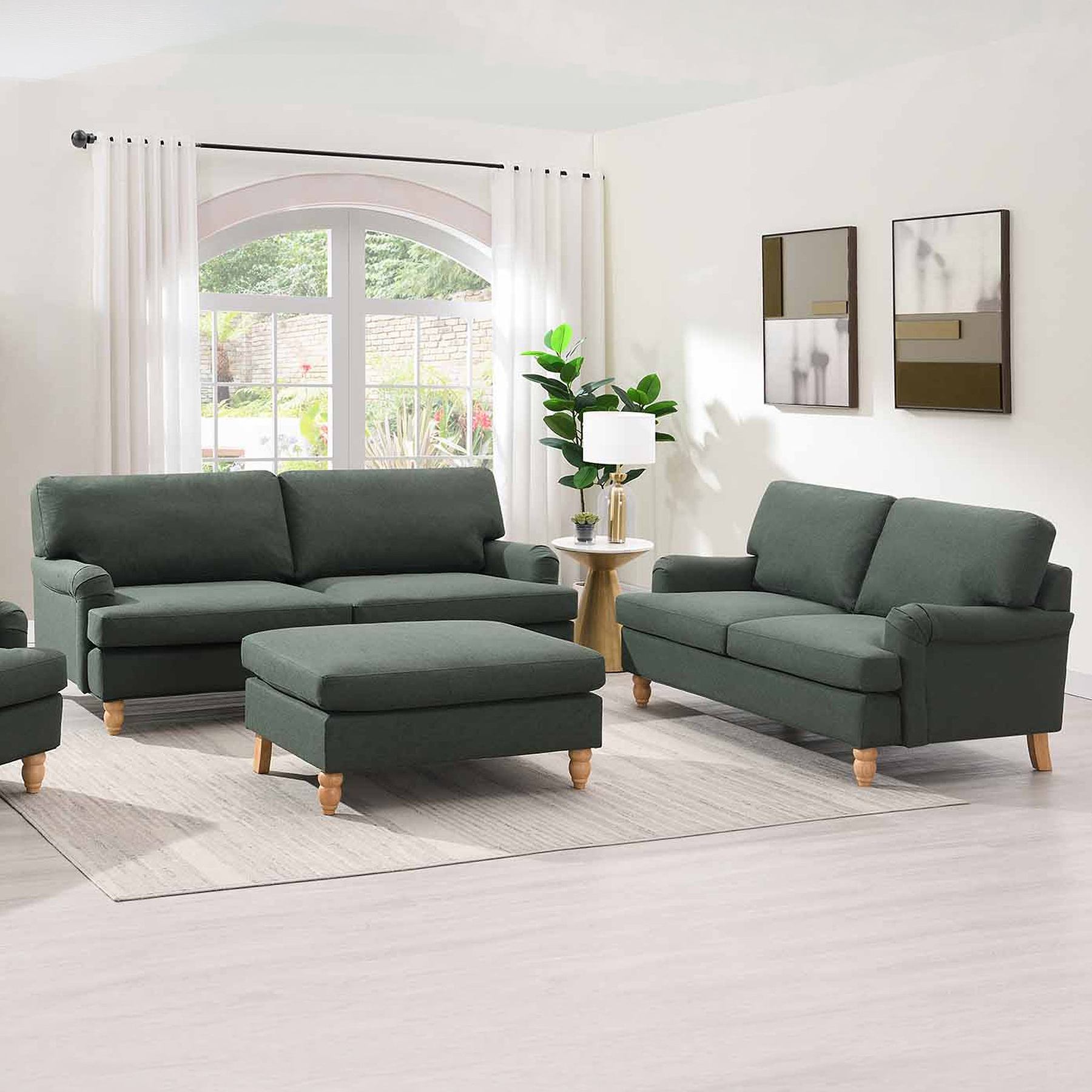 Ripon 3 Seater Sofa Winter Moss from Roseland Furniture