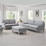 Ripon 3 Seater Sofa Ash from Roseland Furniture