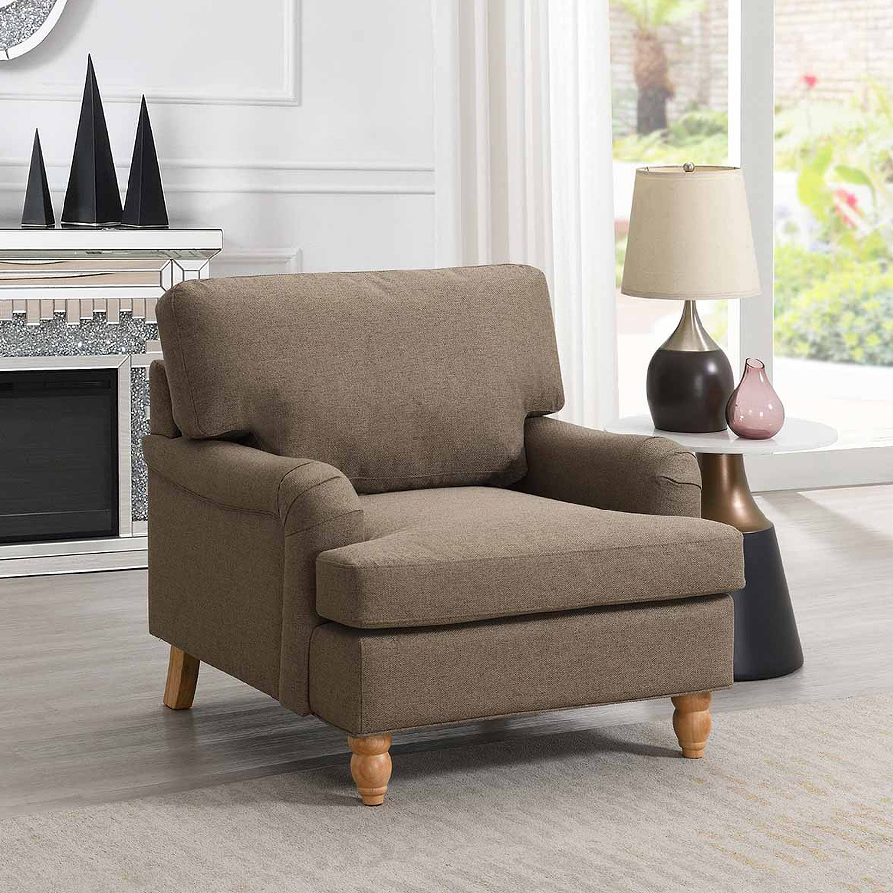 Ripon Armchair Taupe from Roseland Furniture