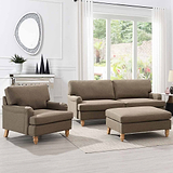 Ripon Armchair Taupe from Roseland Furniture